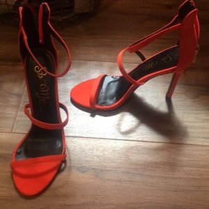Neon Orange Fashion Nova Heels